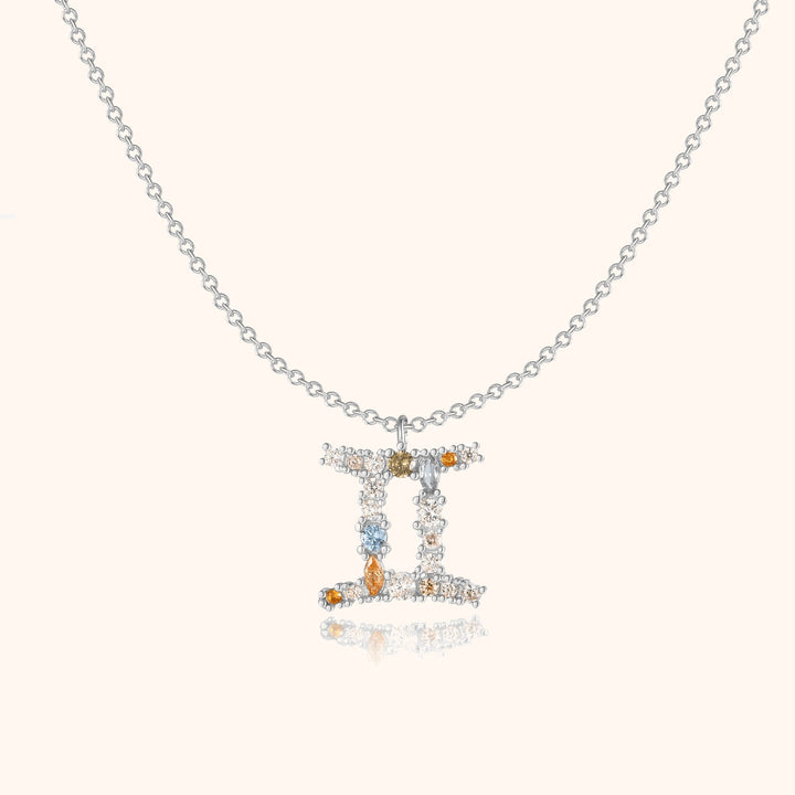 Gold plated star sign necklace, ideal for a gift.