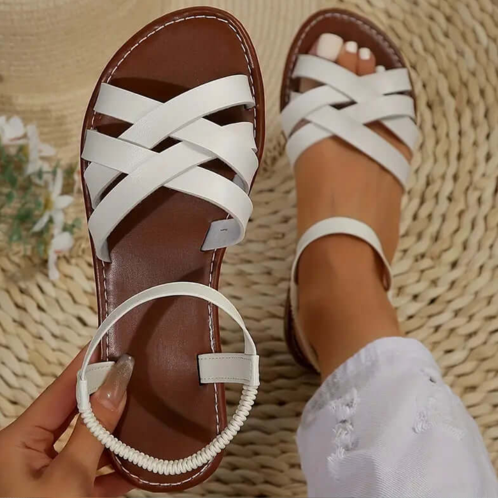 Durable women's casual strappy sandals with comfort sole for everyday summer.