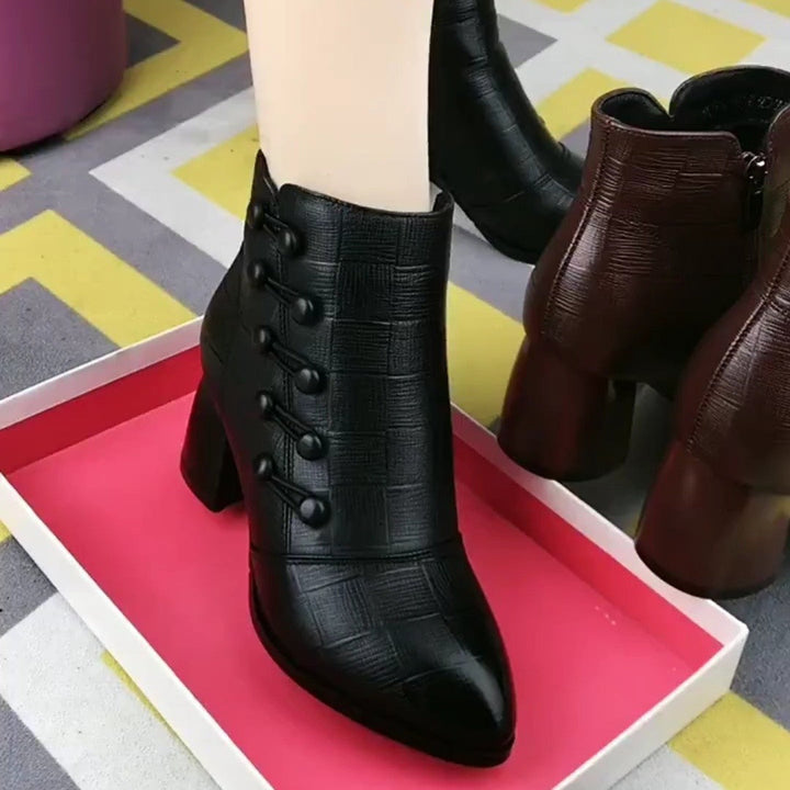 Stylish women's Isabella heeled boots, perfect for elevating your look for work, events, or casual outings.