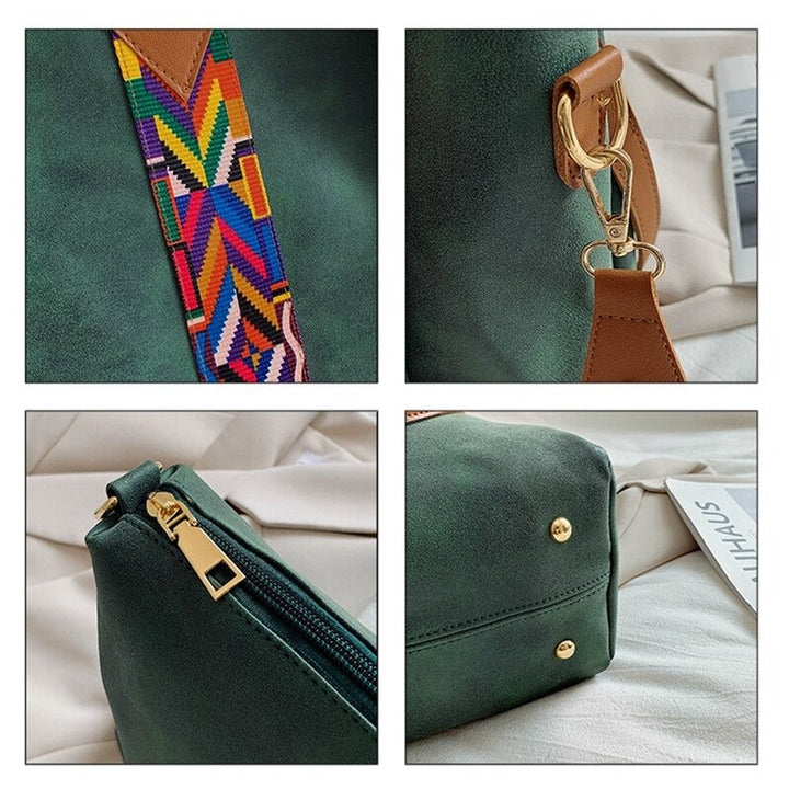 Everyday carry PU leather shoulder bag in a sophisticated design