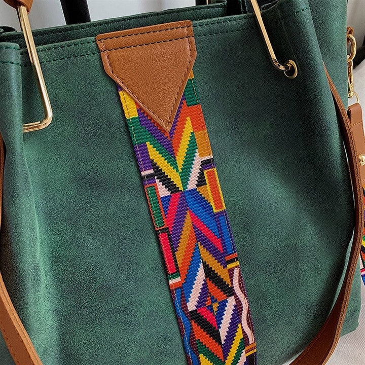 Stylish PU leather shoulder bag for women, perfect for work or travel