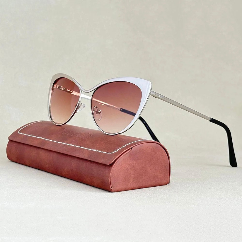 Chic women's cat-eye sunglasses, a trendy accessory with reliable UV400 eye protection.