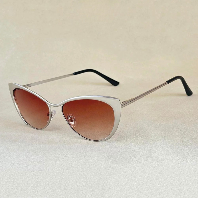 Designer women's cat-eye sunglasses, providing UV400 protection, perfect for fashion-forward looks.