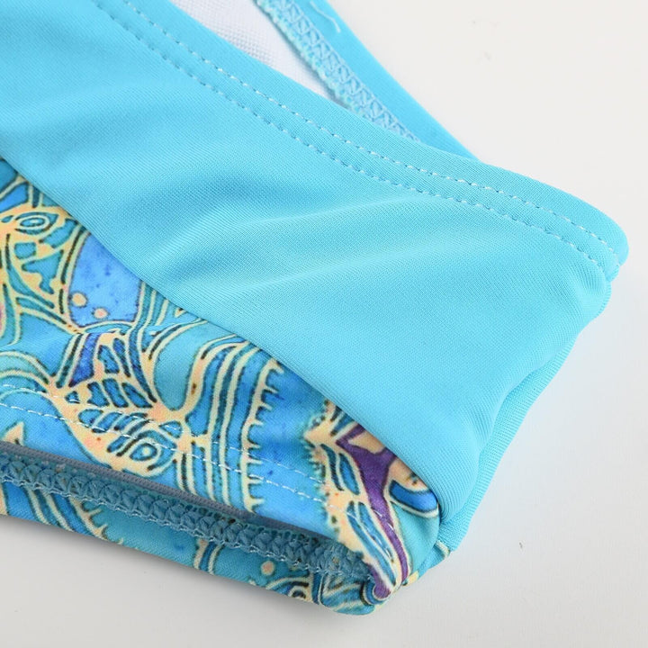 Women's bikini in a stylish two-piece design, featuring floral patterns for summer