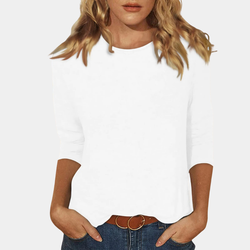 Versatile long sleeve women's shirt, suitable for casual outings, work, and everyday style.