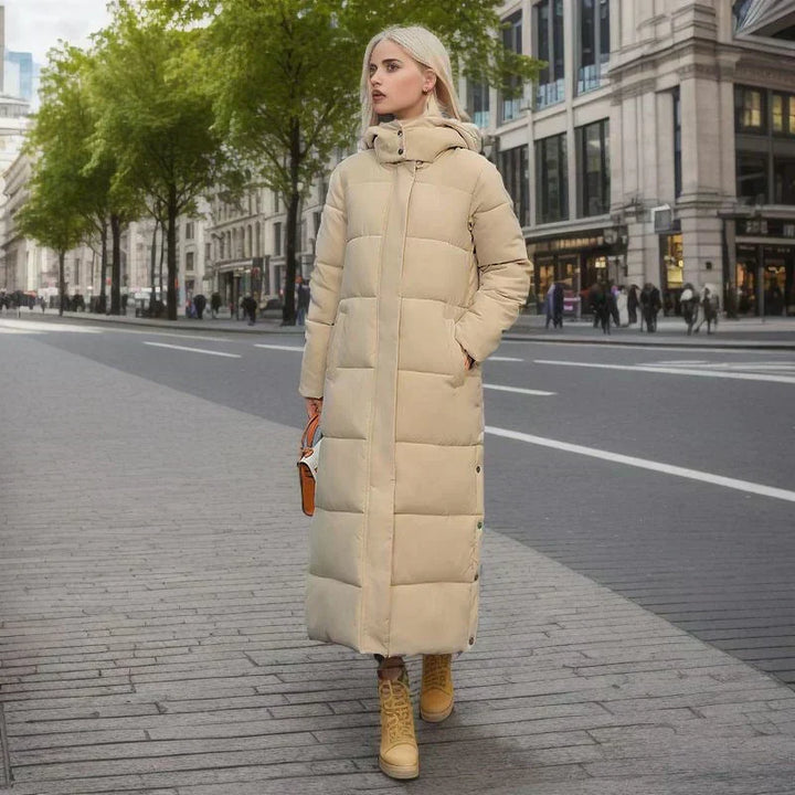Women's long winter apparel, featuring a stylish design for ultimate warmth.