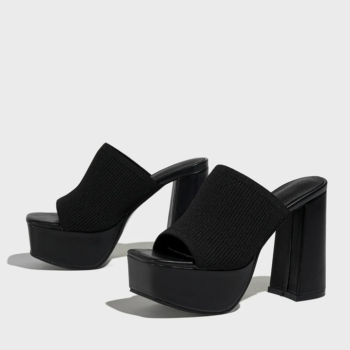 Fashion-forward women's platform sandals, ideal for summer outfits. Dressy yet comfortable.