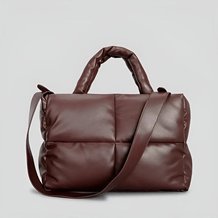 Practical & elegant quilted women's handbag, a stylish PU leather shoulder bag for versatile daily use.