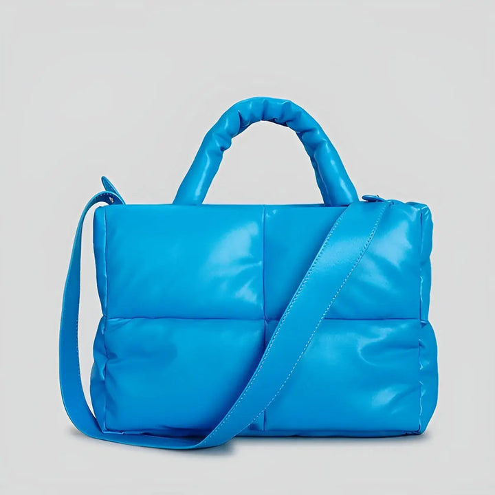 Fashion-forward quilted shoulder bag for women, a chic PU leather design handbag, ideal for any occasion.