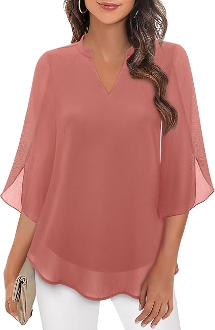 Stylish women's top, a relaxed fit blouse in an elegant design for everyday fashion.
