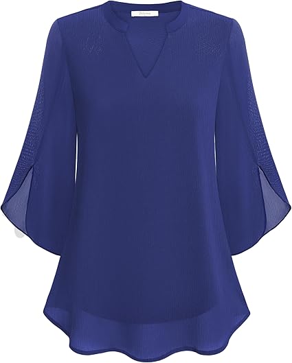 Elegant women's blouse, featuring a relaxed fit for feminine and stylish office fashion.