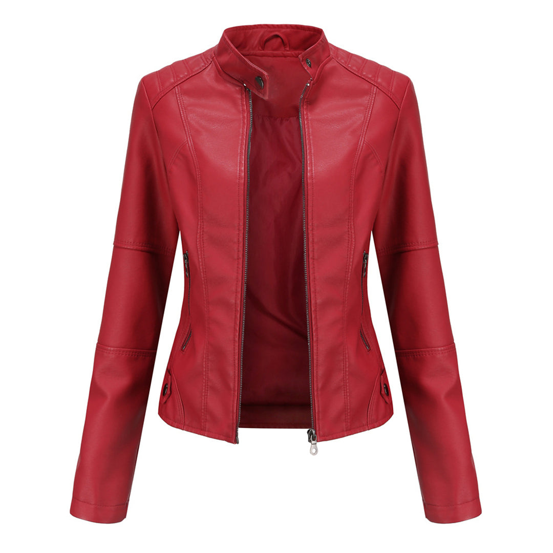Elegant women's Romy leather jacket. A versatile outerwear piece for modern casual and dressy looks.