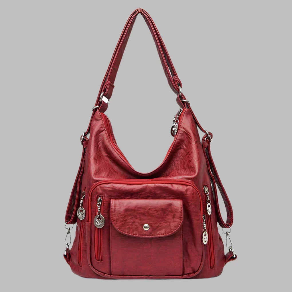 Women's stylish slouchy tote bag for daily elegance. Large, versatile shoulder bag, perfect for work or travel.