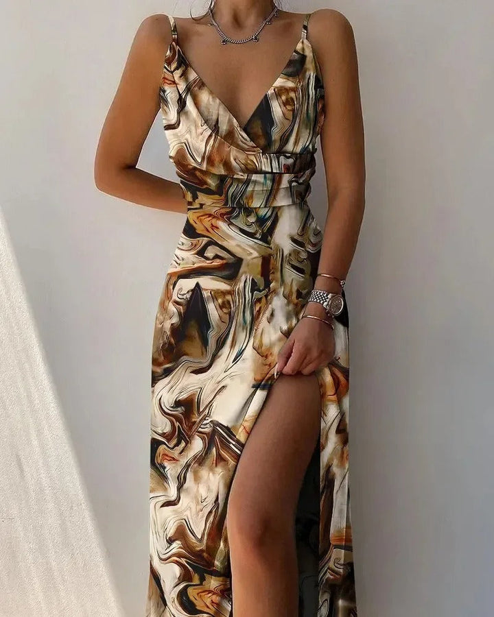 Versatile Sophia women's long dress; an elegant choice for spring and summer occasions.