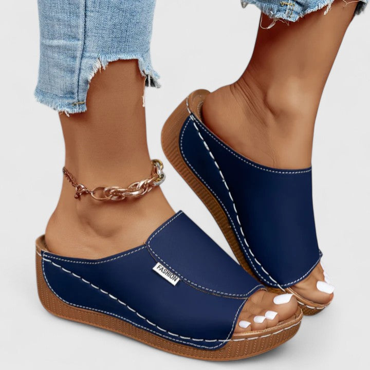 Comfortable open-toe women's sandals with a stylish design, great for summer casual & all-day wear.