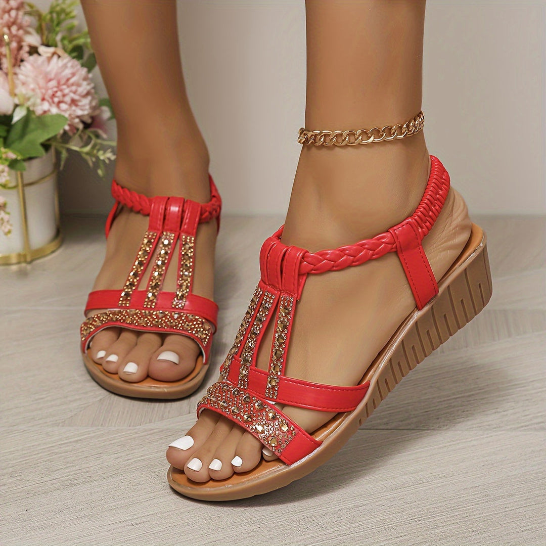 Women's stylish wedge sandals, perfect for summer fashion and elevated daily comfort.