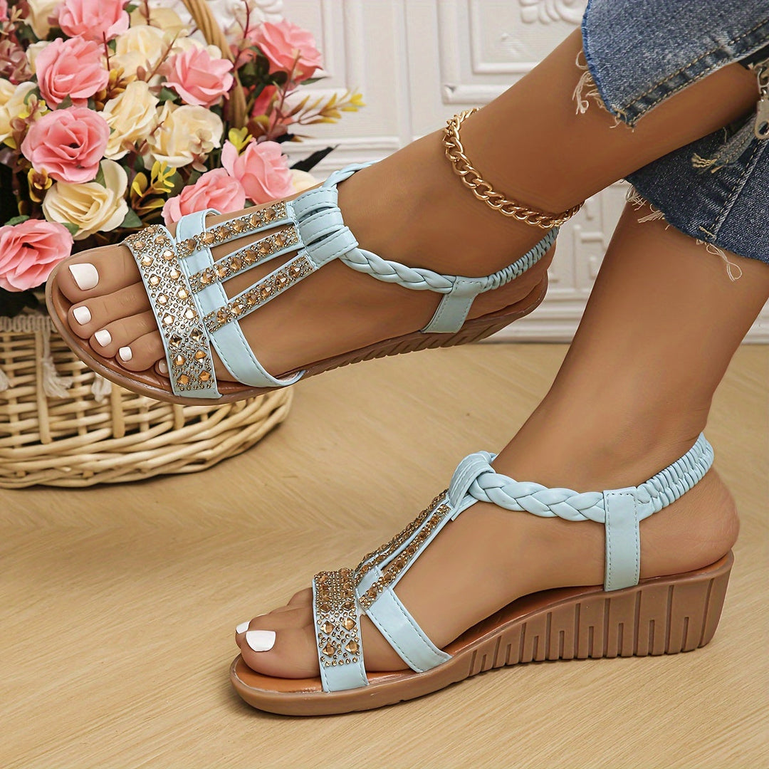 Lightweight women's wedge sandals, designed for stylish summer footwear and ultimate comfort.