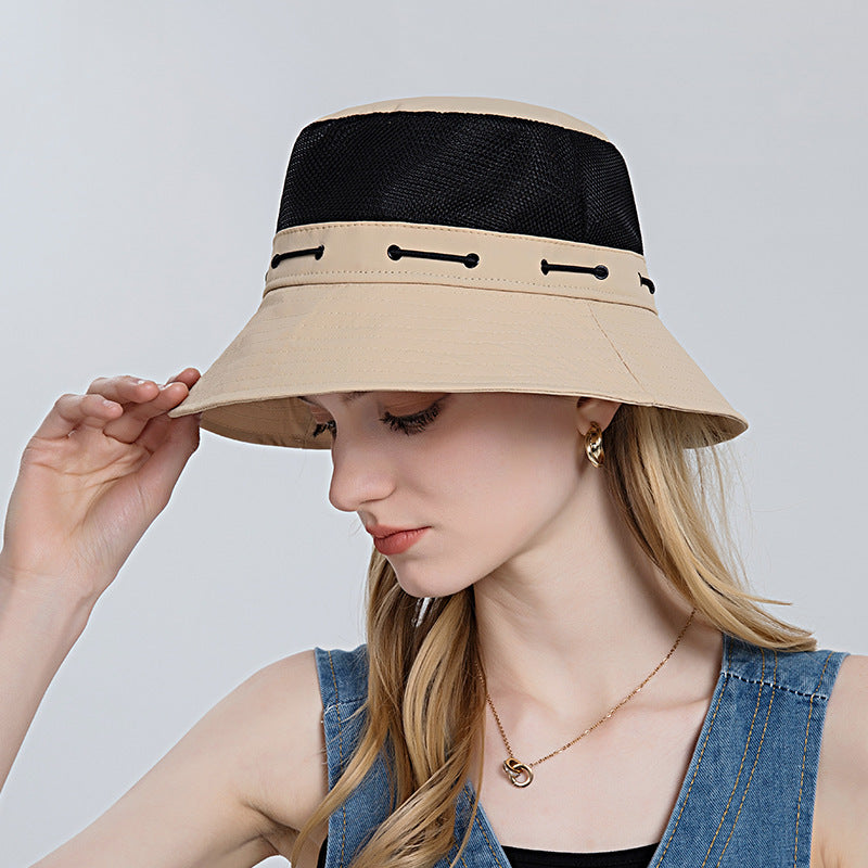 Fashionable women's summer hat, breathable design with wide brim for superior UV protection.