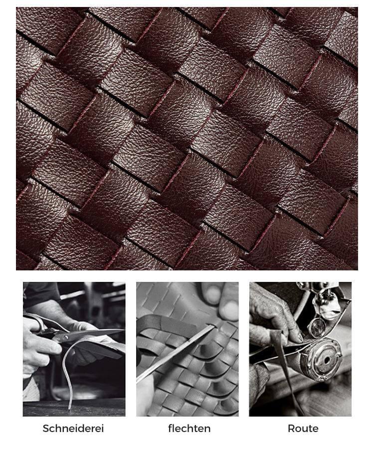 Sophisticated women's mini bag, woven faux leather design, compact for evenings out.