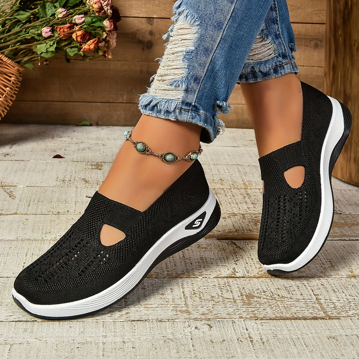 Ergonomic women's slip-on shoes in a vibrant color, offering excellent foot support.