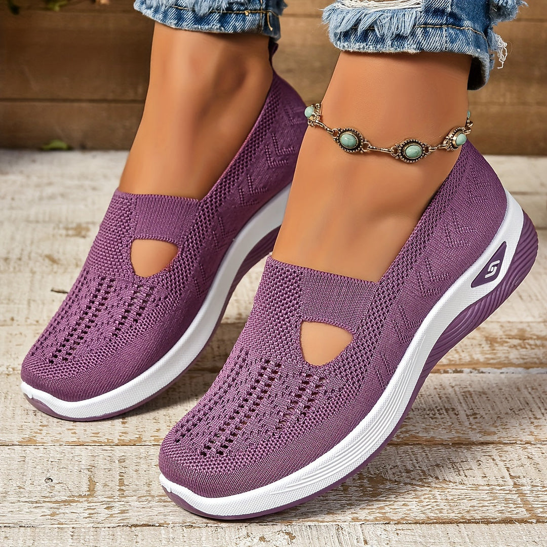 Slip-on women's shoes offering all-day comfort & superior foot support for daily activities.