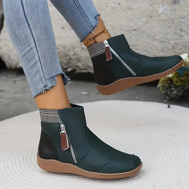 Comfortable women's orthopedic ankle boots, offering supportive comfort footwear for daily wear.