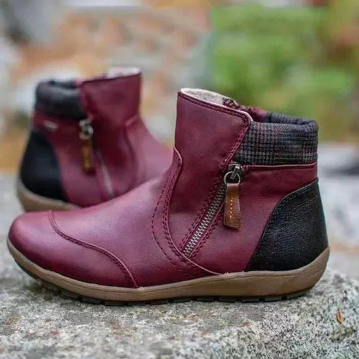 Elegant women's orthopedic ankle boots, blending fashion & supportive comfort for fall and winter.