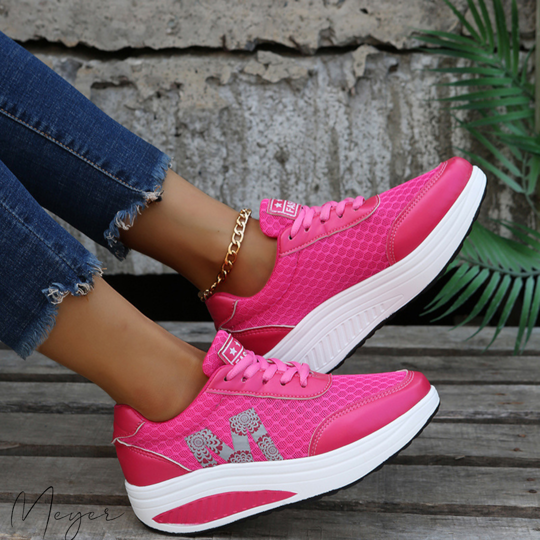 Women's athletic orthopedic sneakers, perfect for walking, active relief, & everyday comfort.