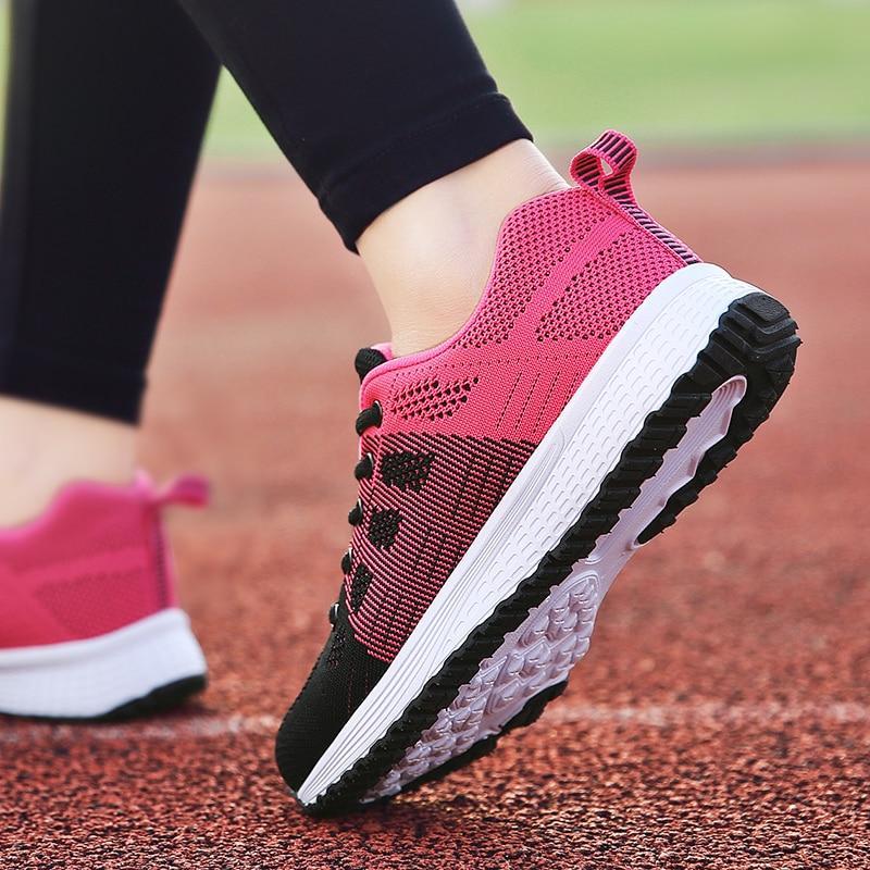 Breathable women's walking shoes, comfort orthopedic design with strong foot support.