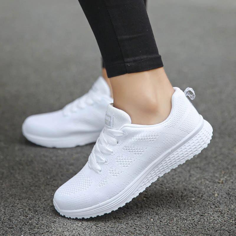 Supportive women's orthopedic walking shoes, a comfortable choice for foot pain relief.