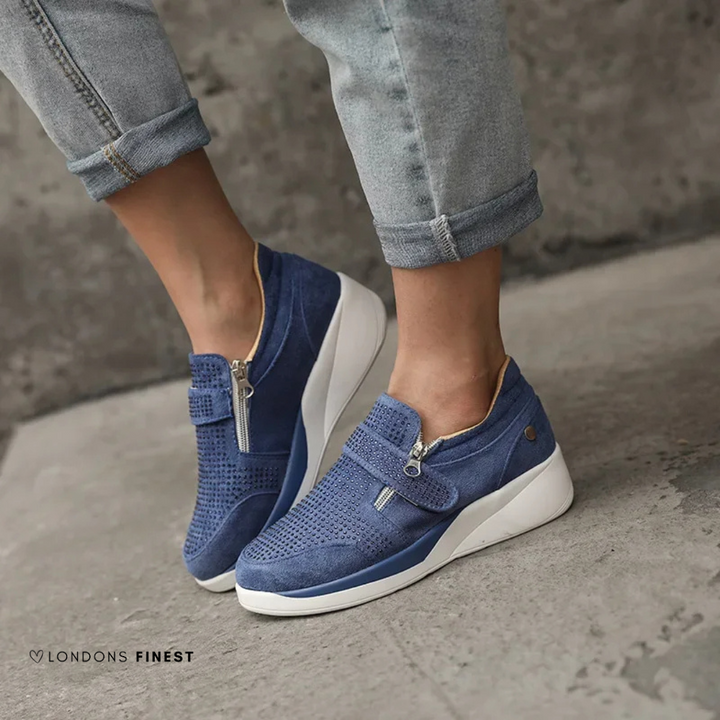 Comfortable women's walking shoes, featuring supportive arch design and plush cushioned insoles for all-day wear.