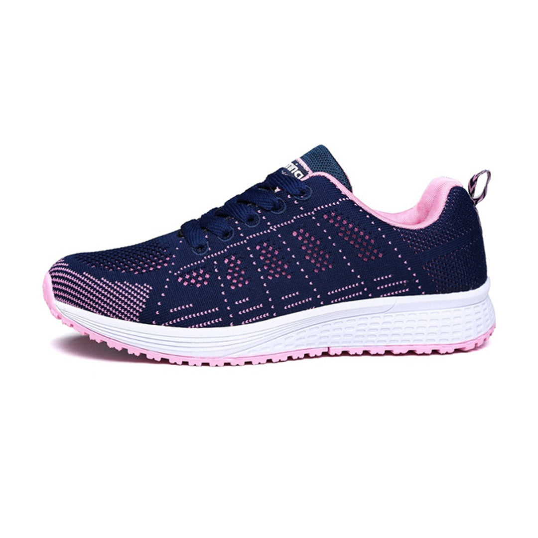 Lightweight women's comfort sneakers with adjustable straps, perfect for walking & travel.
