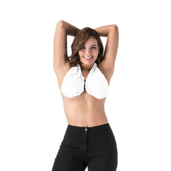 Soft terry towel bra for women, sweat-absorbing comfort, perfect for lounging and sleep.