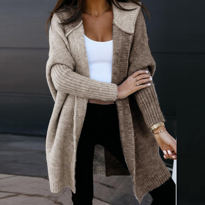Chic Women's Talulla long sweater, a versatile layering piece for casual wear or dressed-up fall/winter outfits.