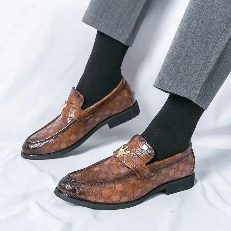 Women walking in comfortable textured slip-on loafers, versatile fashion footwear.