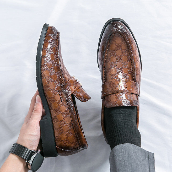 Stylish textured slip-on loafers for women, essential versatile fashion footwear for comfort.