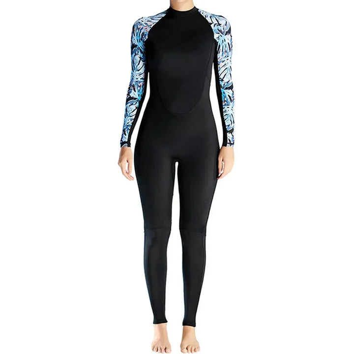 Versatile women's full-body thermal wetsuit for water sports, surfing, and snorkeling. Offers superior thermal protection.