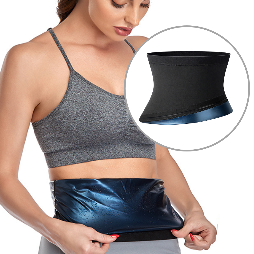 Adjustable women's thermal waist shaper. Sauna effect for enhanced fat burning & fitness results.