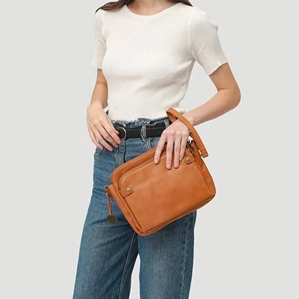 Elegant women's multi-compartment crossbody bag, shoulder purse, and clutch. Perfect for travel & daily essentials.