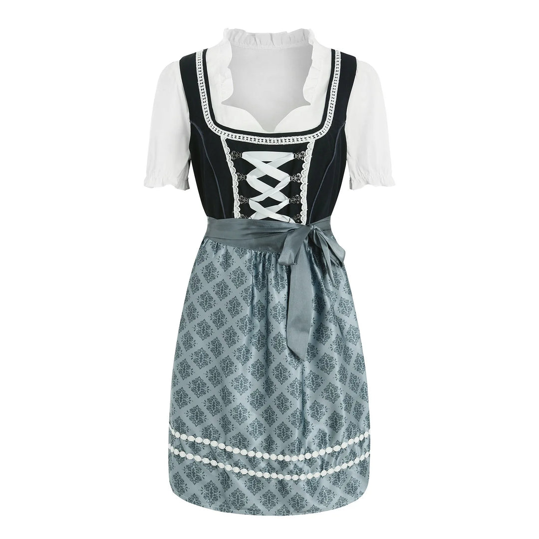 Elegant women's Dirndl, a classic Trachten dress with intricate details, perfect for festive attire.