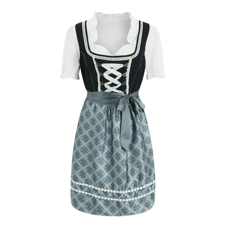 Elegant women's Dirndl, a classic Trachten dress with intricate details, perfect for festive attire.
