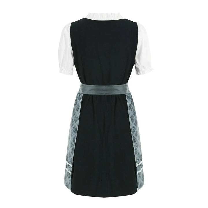 Vibrant Bavarian Dirndl dress for women, cultural wear for Oktoberfest celebrations and parties.