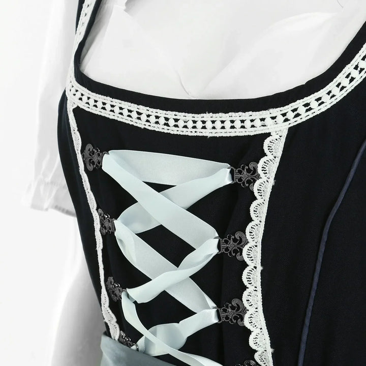 Festive women's Dirndl, embodying Bavarian style and fashion, perfect for a memorable cultural event.