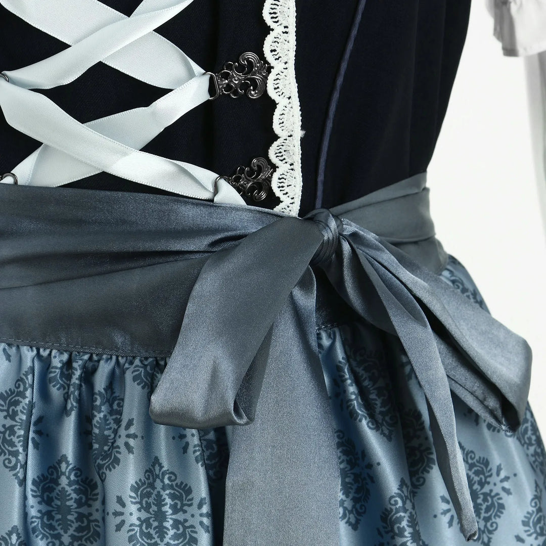 High-quality authentic women's Dirndl dress, a beautiful party dress for Oktoberfest and special occasions.