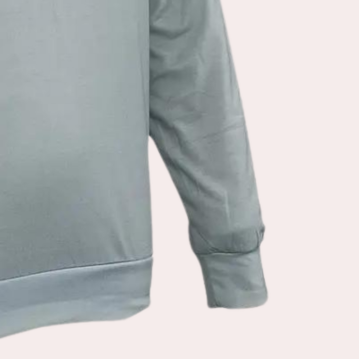 Soft women's gradient long sleeve sweatshirt, offering cozy comfort and a fashionable color transition.