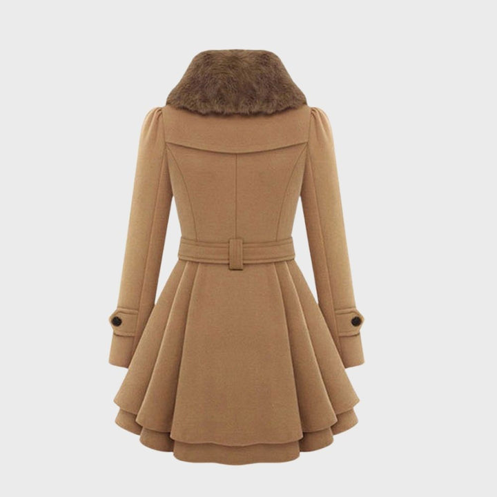 Chic women's longline jacket, offering elegant style and comfort for spring & fall.