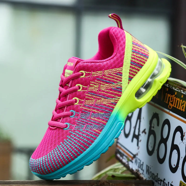 Orthopedic women's walking shoes, trendy design & superior arch support.