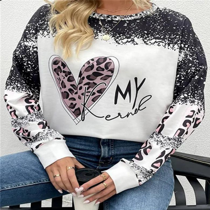 Chic women's warm sweater. Trendy knit jumper, a soft winter top for ladies seeking casual everyday comfort.