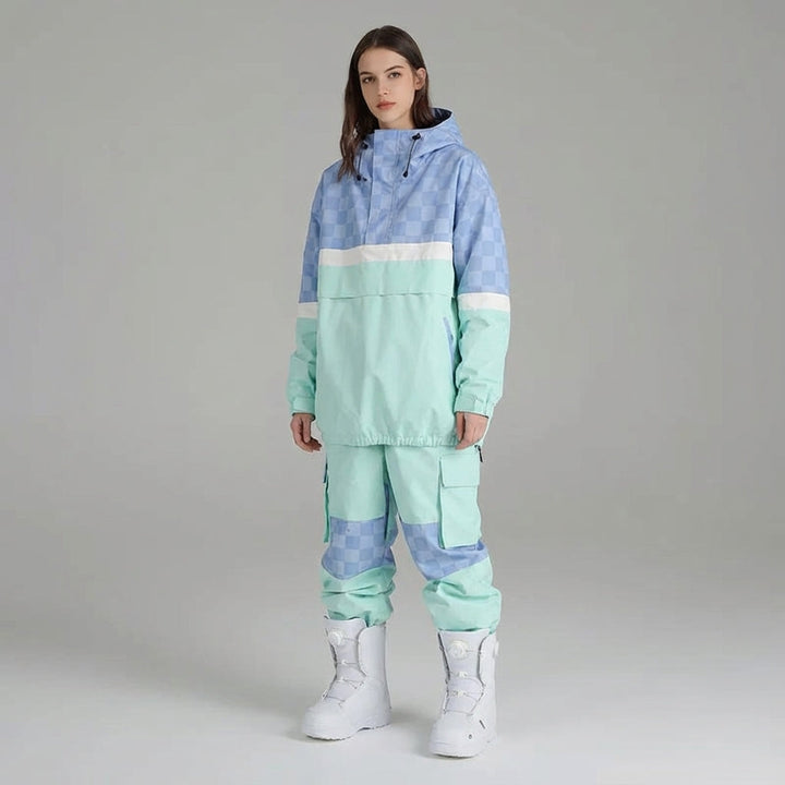 Activewear women's thermal ski suit, two-piece Mallory style, ideal for winter skiing