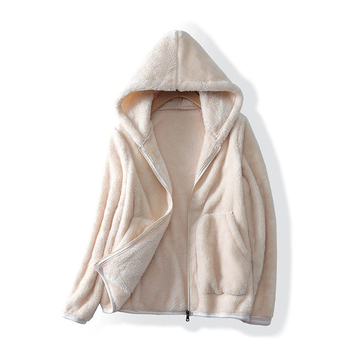 Cozy pink women's ultra-soft cloud hoodie, ideal for comfortable fall relaxation and everyday wear.